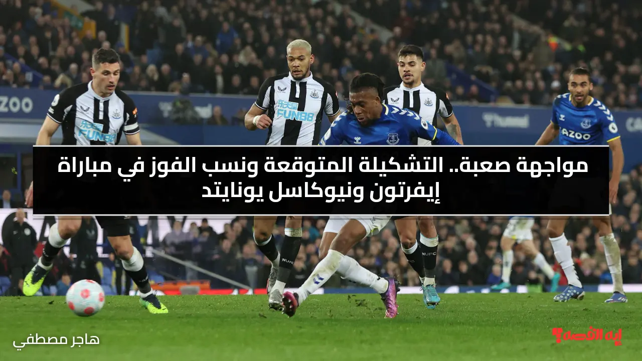 مواجهة صعبة.. التشكيلة المتوقعة ونسب الفوز في مباراة إيفرتون ونيوكاسل يونايتد